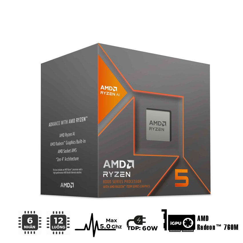 cpu-amd-ryzen-5-8600g-43ghz-upto-50ghz-22mb-6-cores-12-threads-65w-socket-am5